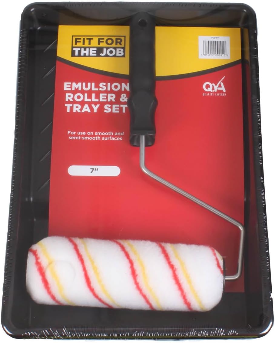 Fit For The Job 3 Piece 7 inch Paint Roller Set for DIY Painting with Emulsion Paints