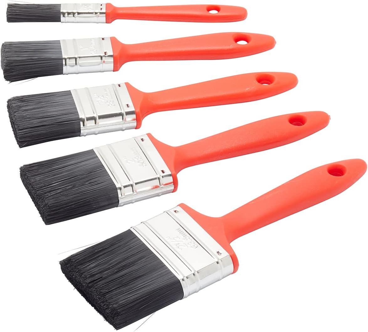 Fit For The Job 5 piece Value DIY Paint Brush for Painting with Emulsion, Gloss and Satin Paints