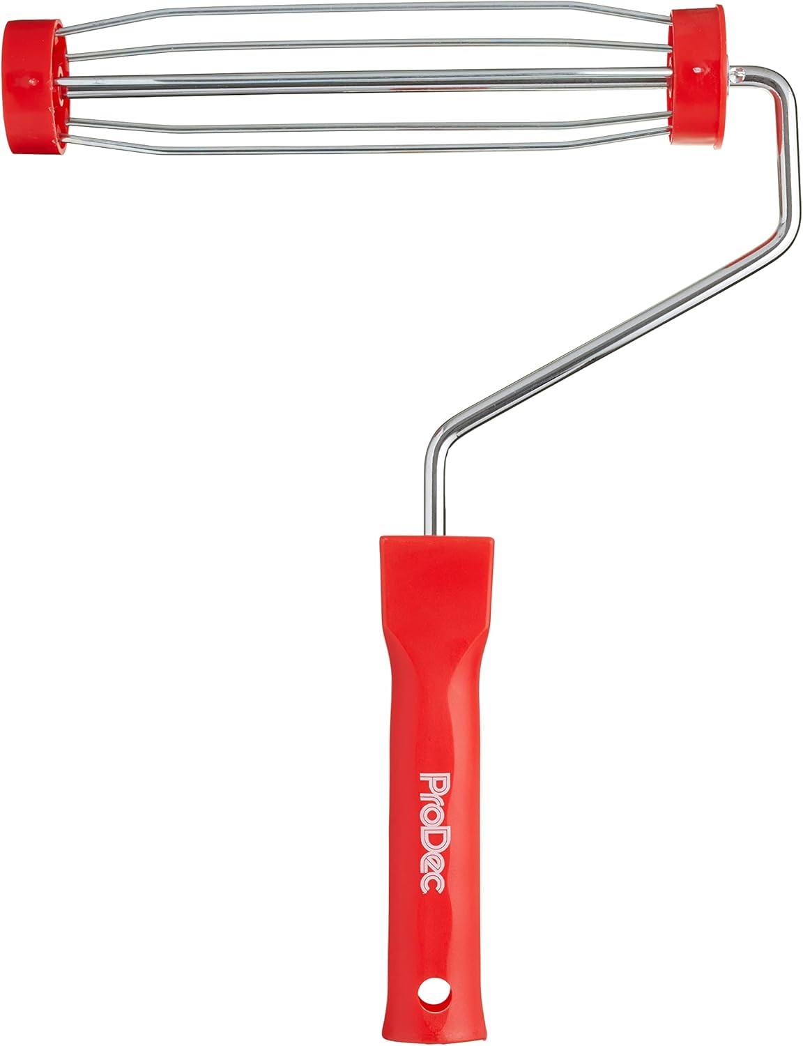 ProDec 9 inch x 1.75" Plastic Handle Trade Professional Paint Roller Frame with Anti-Slip 5 Wire Cage and Push Fit
