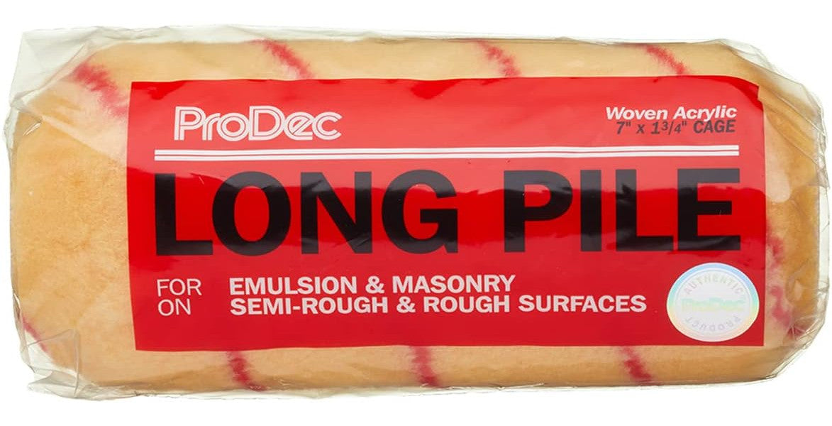 ProDec 7 inch x 1.75" Long Pile Woven Trade Professional Paint Roller for A Smooth Finish