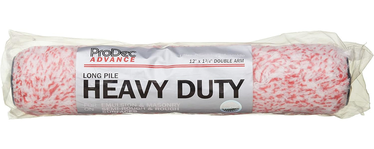 ProDec Advance 12 inch x 1.75" Long Pile Ultra Tough Heavy Duty Woven Polyamide Double Arm Masonry Paint Roller