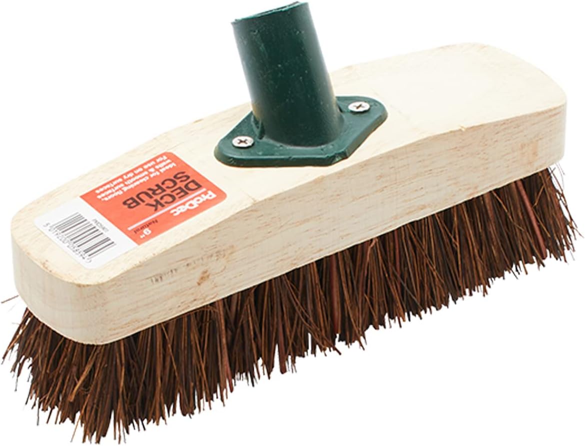 ProDec 9" Natural Palmyra Fibre Stiff Deck Scrub Brush Head