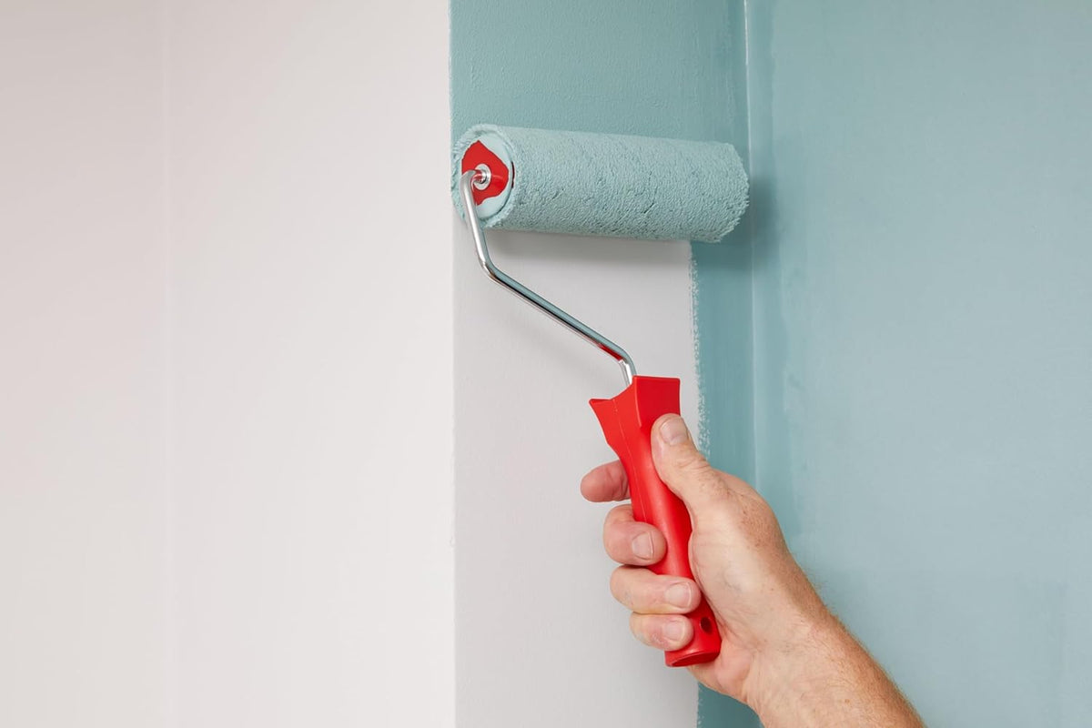 ProDec 7 inch x 1.75" Plastic Handle Trade Professional Paint Roller Frame with Anti-Slip 5 Wire Cage and Push Fit