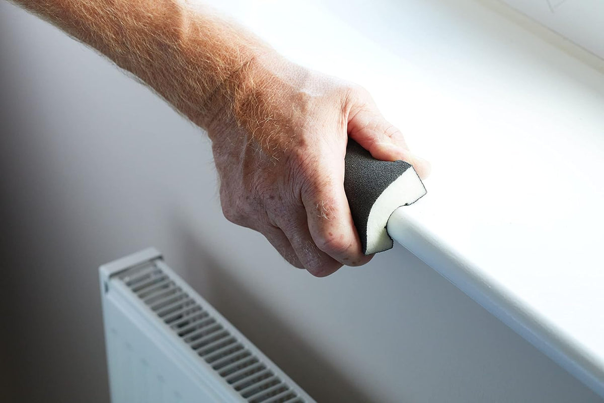 Fit For The Job Fine/Medium Grade Flexible Reusable Sanding Block for Sanding Wood