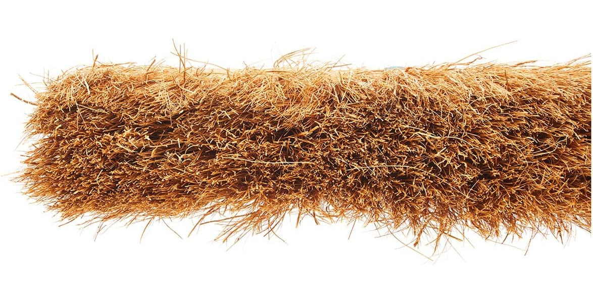 ProDec 18 Inch Natural Coco Fibre Soft Sweeping Broom Head for Indoor and Outdoor Sweeping, Brown