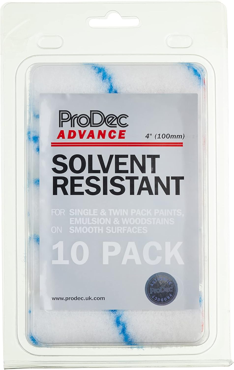 ProDec Advance 10 pack 4 inch Solvent Resistant Mini Paint Rollers for Painting