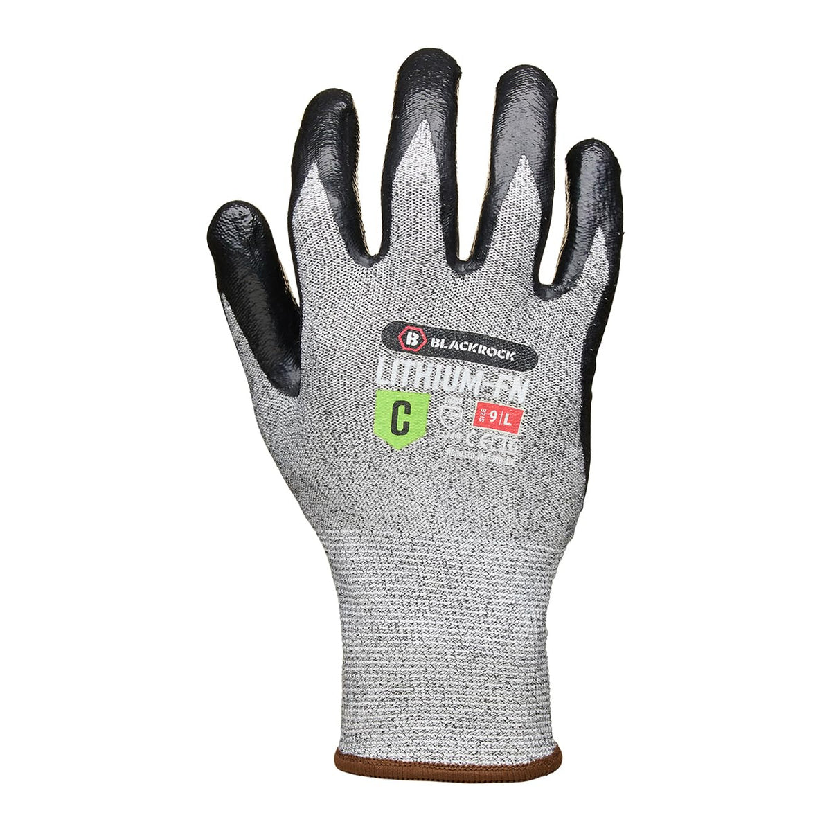 Blackrock Flat Nitrile Lithium Cut Resistant Level C Gloves, for Men Women, Wood Carving, Slash/Knife Resistant