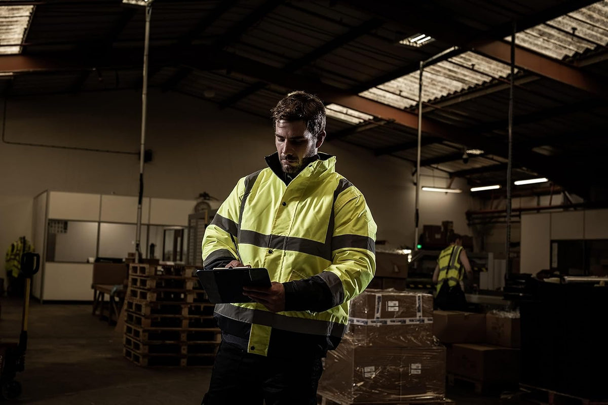 Blackrock Hi Vis Waterproof Bomber Jacket Men's and Women's, Reflective