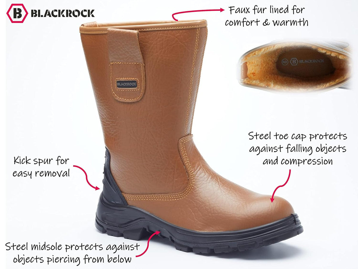 Blackrock S1-P SRC Safety Rigger Work Boots
