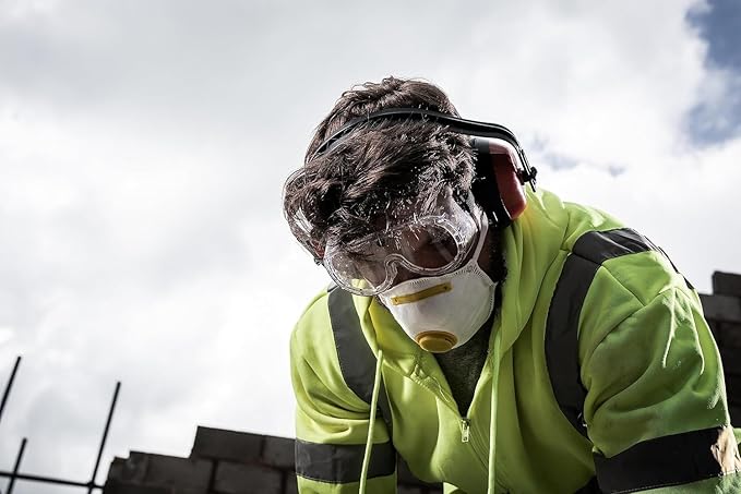 Blackrock Safety Goggles for Work - Protective Eyewear With Vents, Over Glasses Design, PPE for Adults