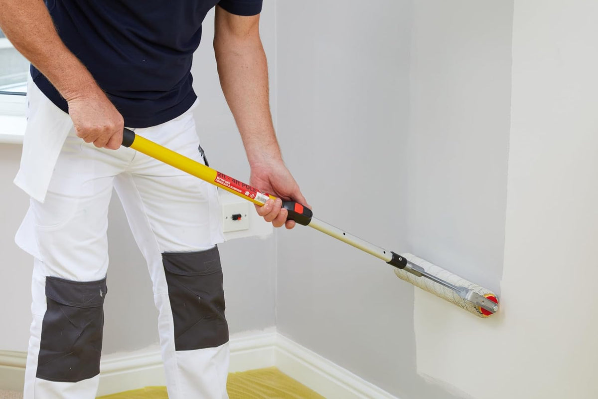 ProDec 15 inch x 1.75" Medium Pile Woven Trade Professional Double Arm Paint Roller for Fast Coverage