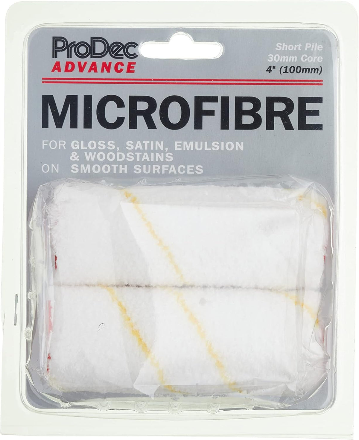 ProDec Advance 2 Pack Jumbo Core 4" Short Pile Microfibre Mini Paint Rollers