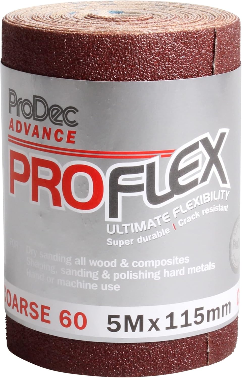 ProDec Advance 5m Roll ProFlex Ultra Flexible Crack Resistant Aluminium Oxide Abrasive Sanding Paper