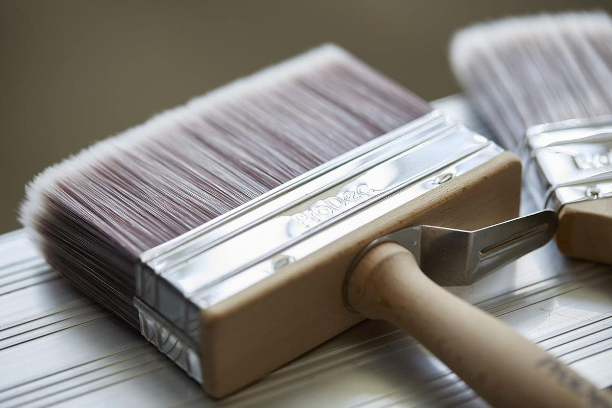 ProDec 4 inch Block Brush for Rapid Painting with Emulsion, Masonry Paint, Woodstains Timber Treatment, Varnish