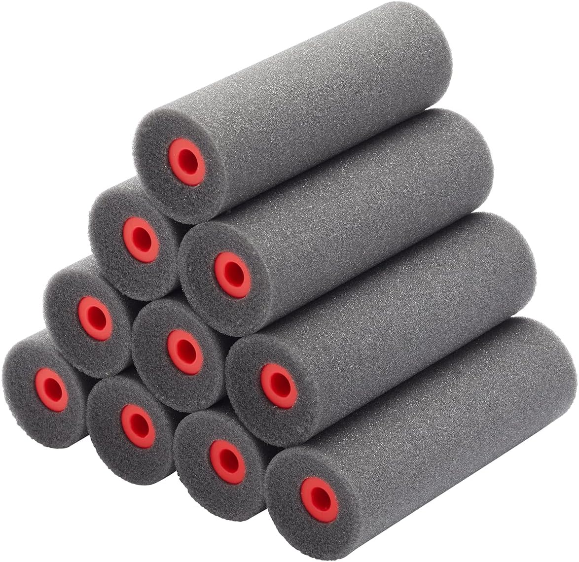 ProDec 10 Pack 4 inch High Density Foam Concave Foam Mini Paint Rollers for a Smooth Finish with Gloss