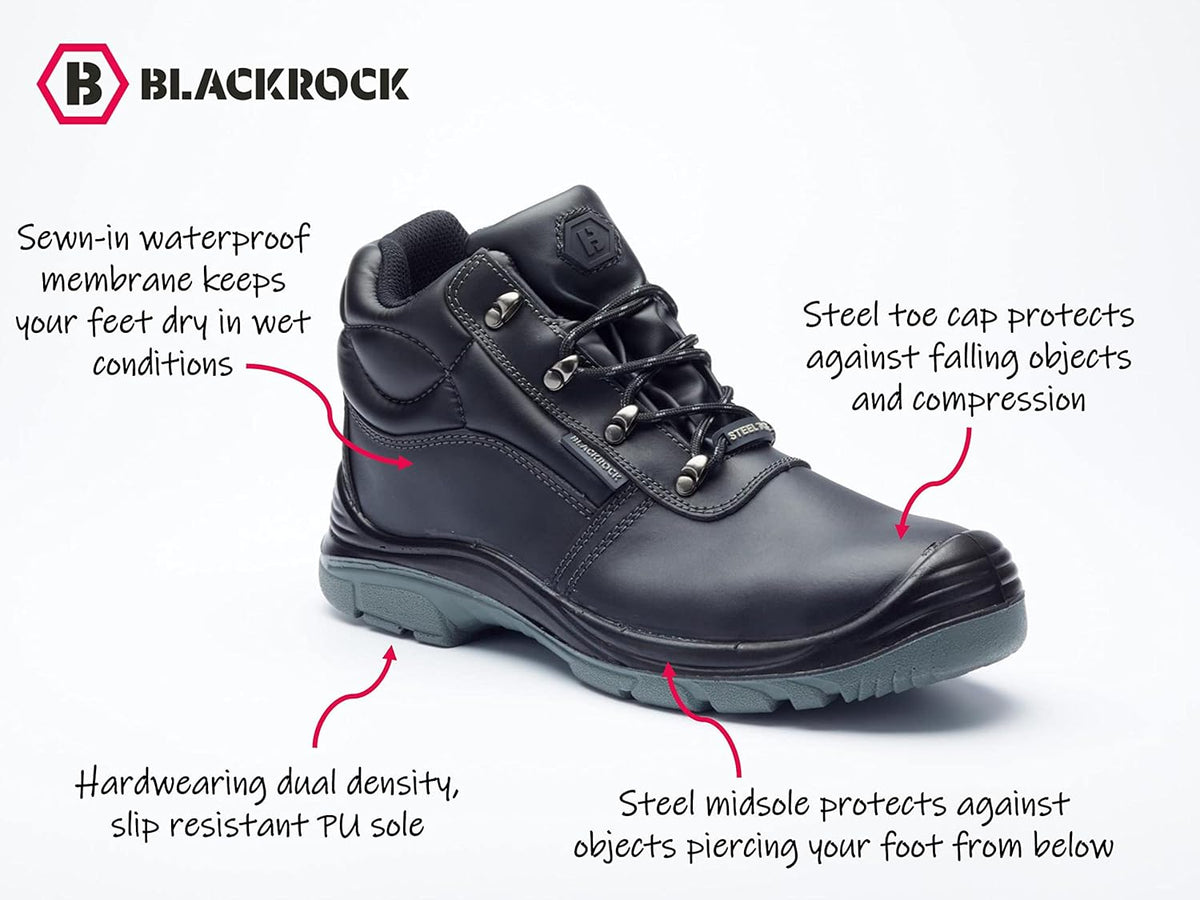 Blackrock Sumatra Safety Waterproof Work Boots, Steel Toe Cap