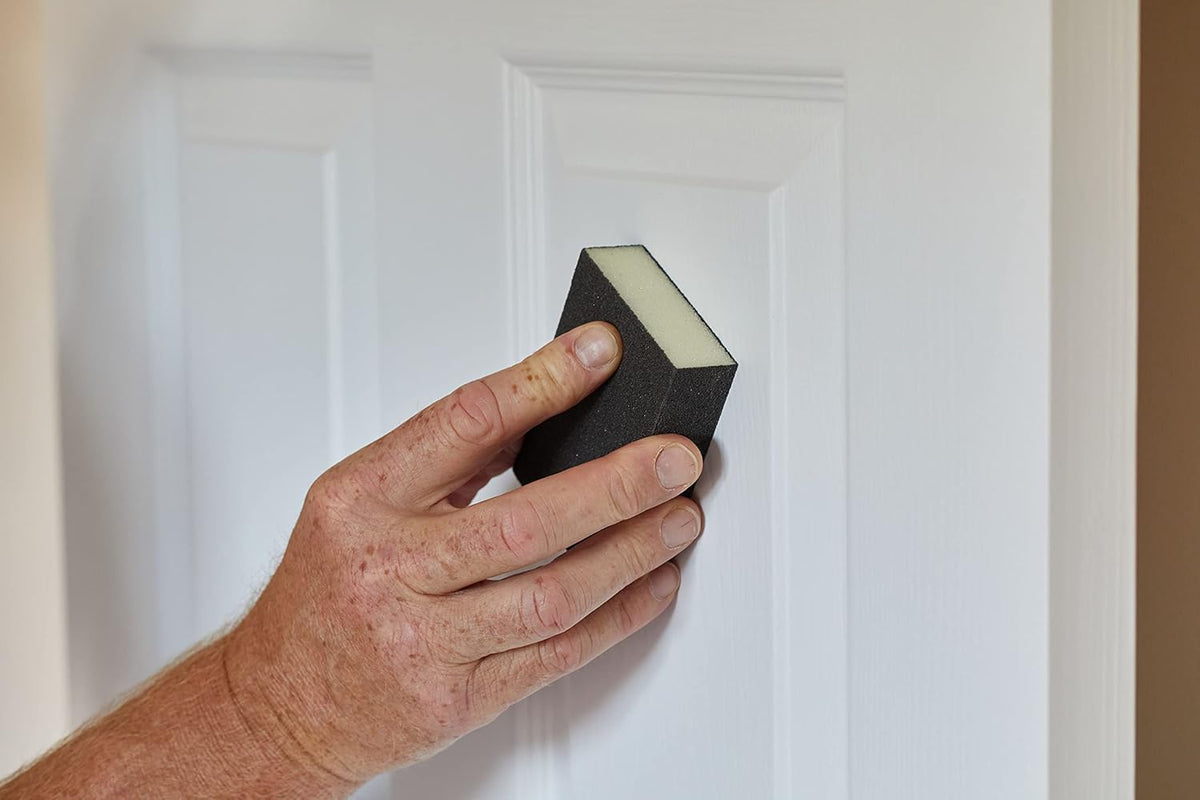 Fit For The Job Fine/Medium Grade Flexible Reusable Sanding Block for Sanding Wood