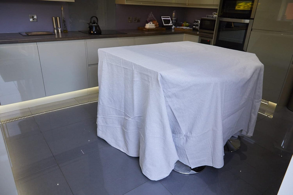 ProDec 12ft x 12ft Cotton Dust Sheet for Decorating, Carpet Protector - Washable Drop Cloth