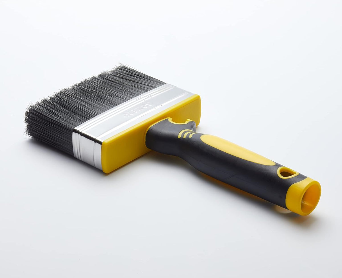 Fit For The Job 4 inch Block Brush, Masonry Brush for Rapid Painting with Smooth &amp; Textured