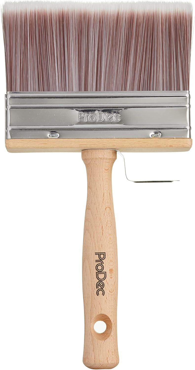 ProDec 4 inch Block Brush for Rapid Painting with Emulsion, Masonry Paint, Woodstains Timber Treatment, Varnish