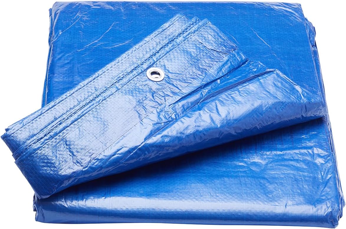 ProDec 30&#39; x 15&#39; Roof Tarpaulin Waterproof Heavy Duty Waterproof Sheet, Double Laminated with Eyelets, Outdoor Furniture Cover