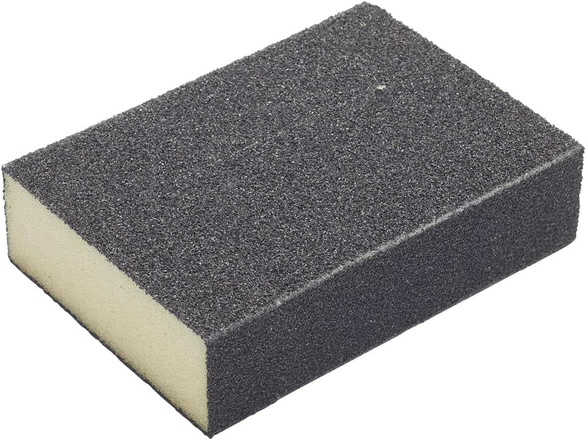 Fit For The Job Medium/Coarse Grade Flexible Reusable Sanding Block for Sanding Wood