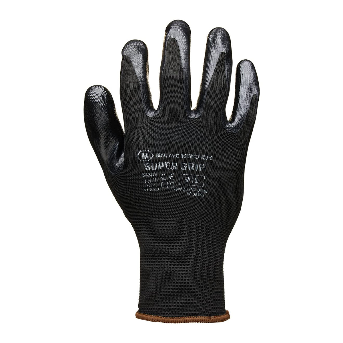 Blackrock Super Grip Work Gloves - Black Nitrile Safety