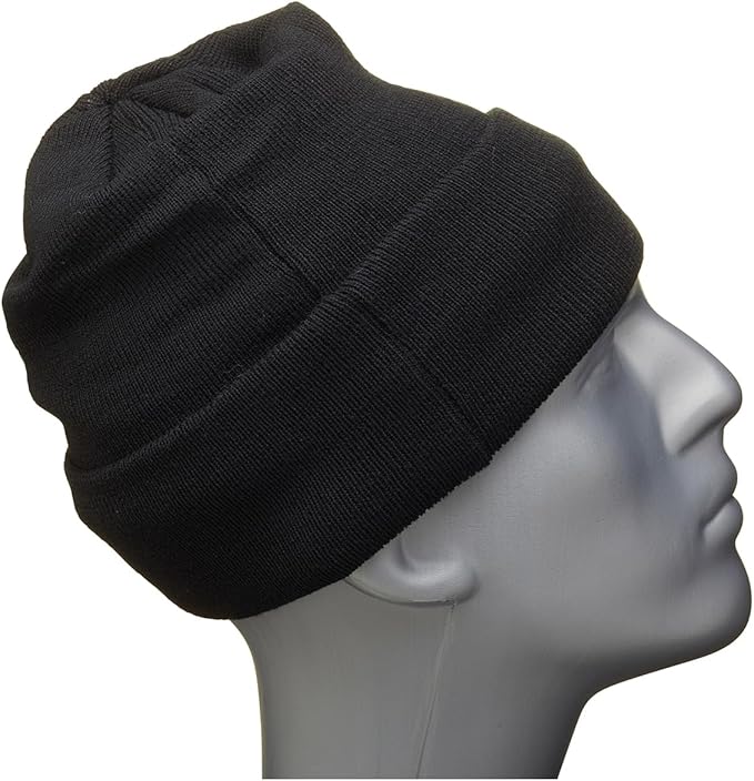Blackrock Black Woolly Beanie Hat with Thinsulate Lining for Maximum Warmth
