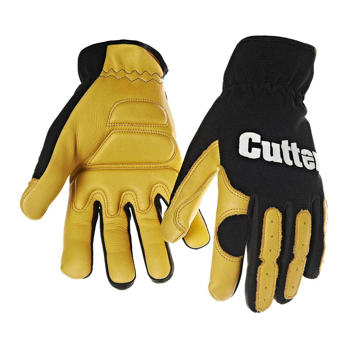 Cutter Strimmer &amp; Trimmer Reduced Vibrations Safety Work Gloves, Deerskin Leather Enhanced Durability Safety Gloves, Forestry Gloves