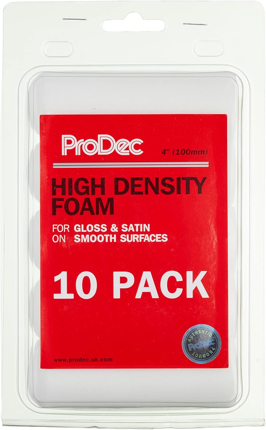 ProDec 10 Pack 4" High Density Foam Mini Paint Rollers for Gloss and Satin Paints