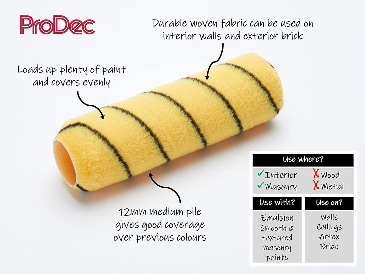 ProDec 9 inch x 1.75" Telescopic Frame and Medium Pile Paint Roller