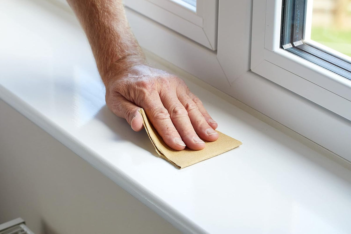 Fit For The Job 25 Large A4 Size Sheets Medium Grade Sandpaper for Sanding Wood