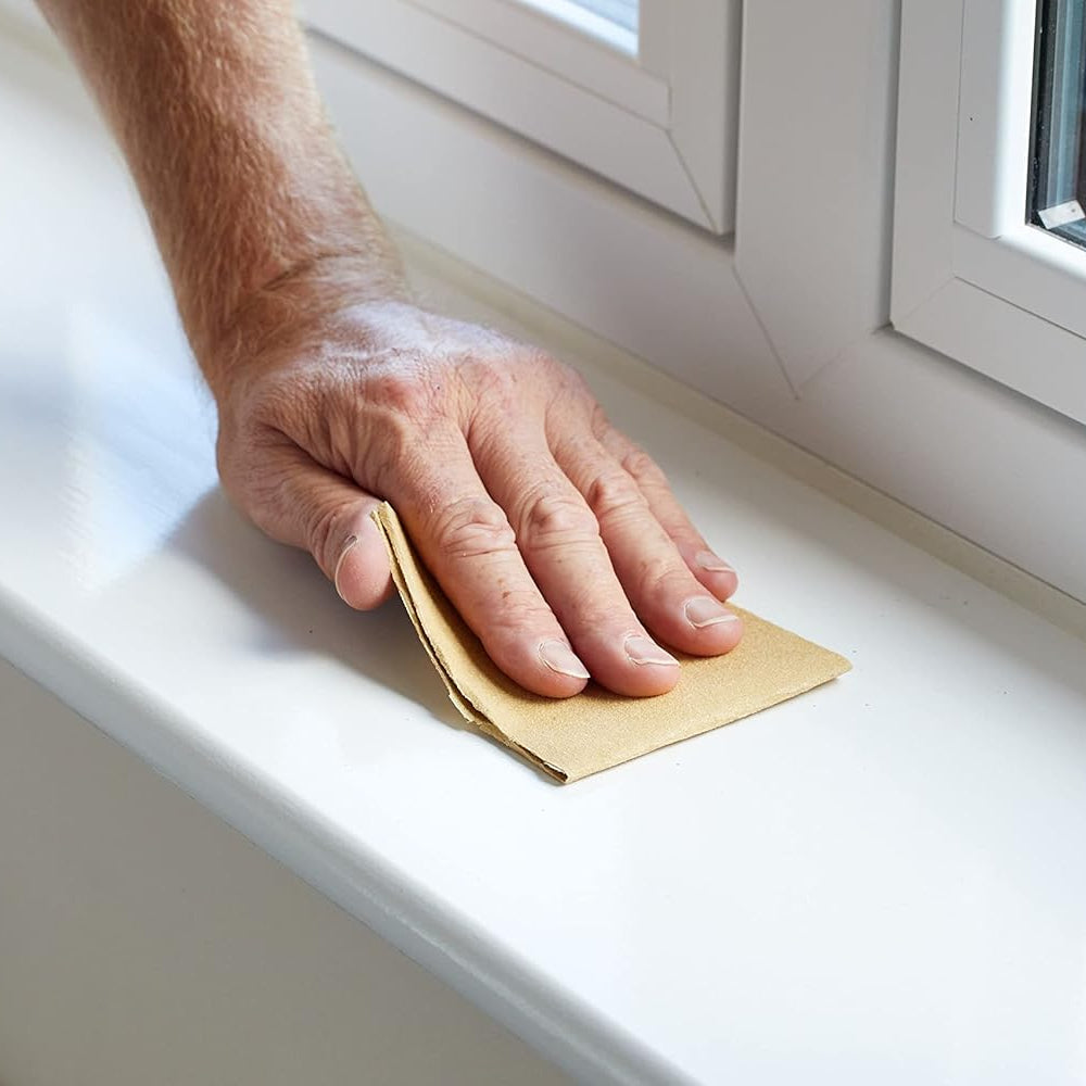 Fit For The Job 5 Large A4 Size Sheets Fine Grade Sandpaper for Sanding Wood