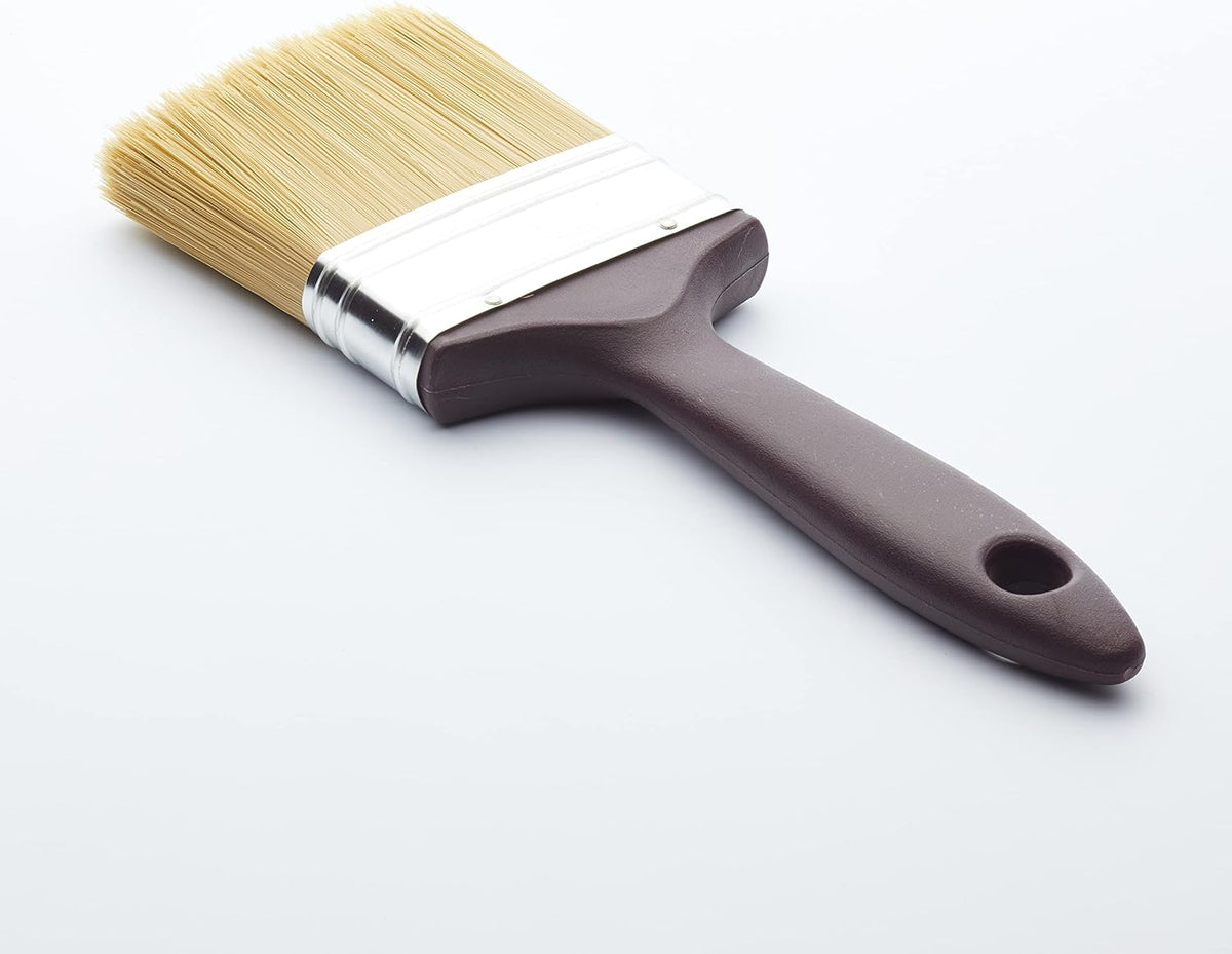Fit For The Job 3 inch Woodcare Brush for Applying Woodstains, Varnish, Preservatives & Treatments on All Types of Wood