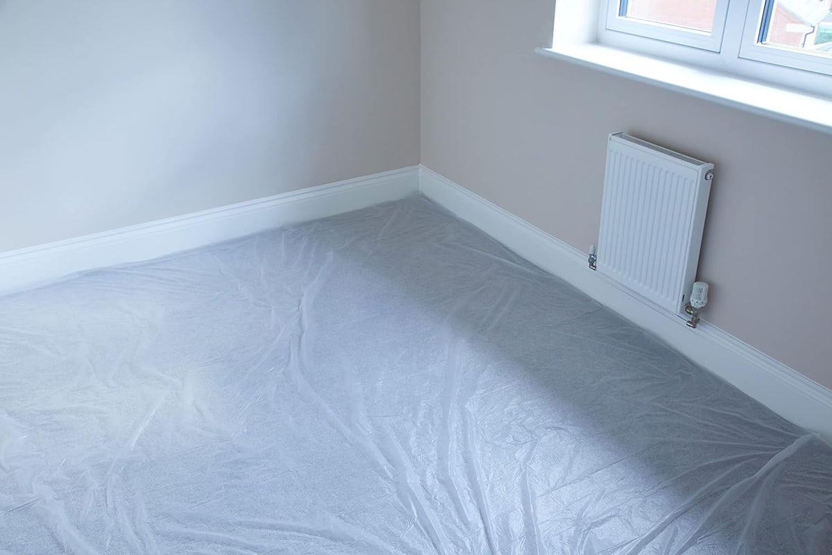 ProDec 15ft x 12ft (4.6m x 3.6m) Lightweight Polythene Dust Sheet, Dustproof and Waterproof Ideal for Covering