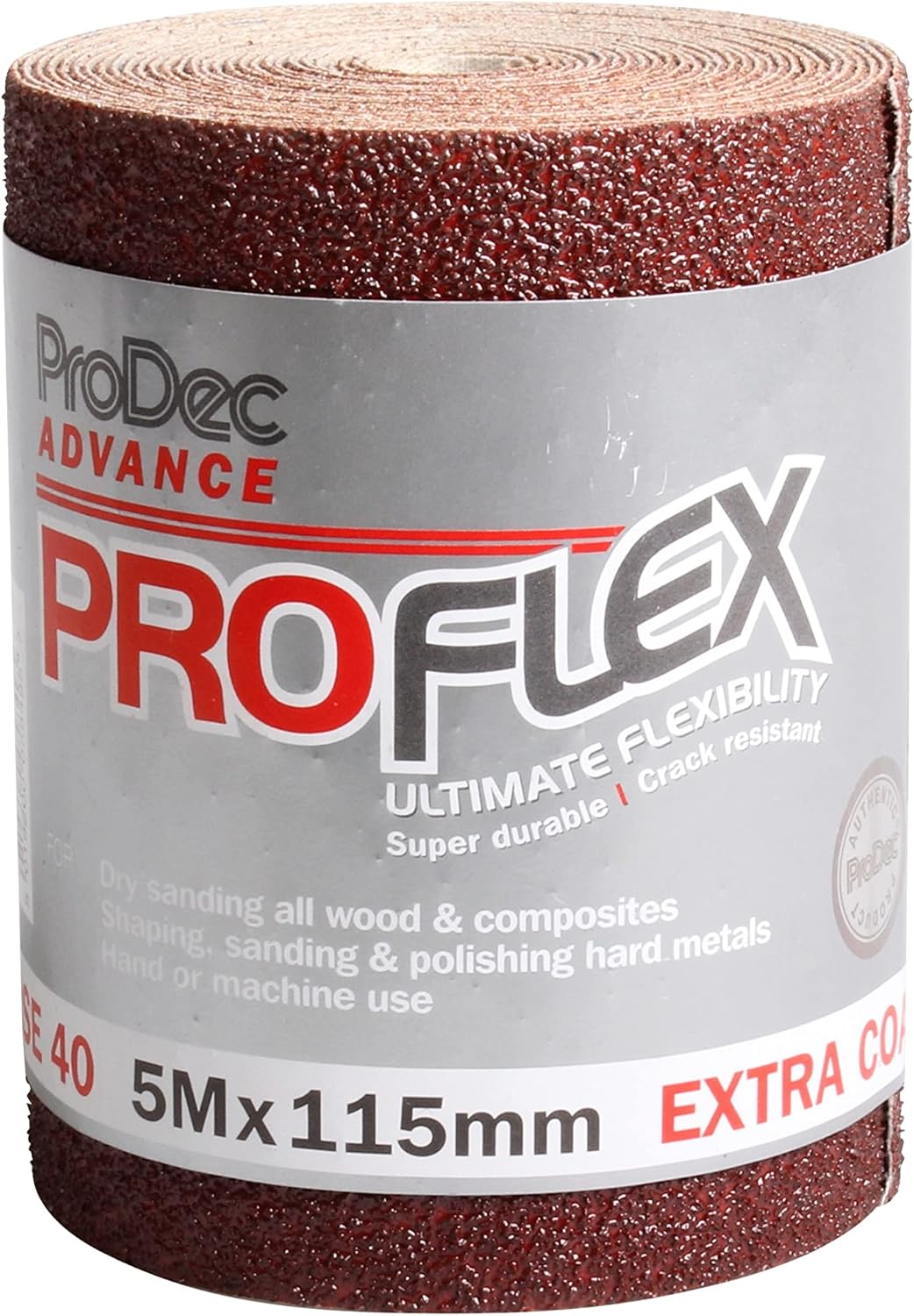 ProDec Advance 5m Roll ProFlex Ultra Flexible Crack Resistant Aluminium Oxide Abrasive Sanding Paper