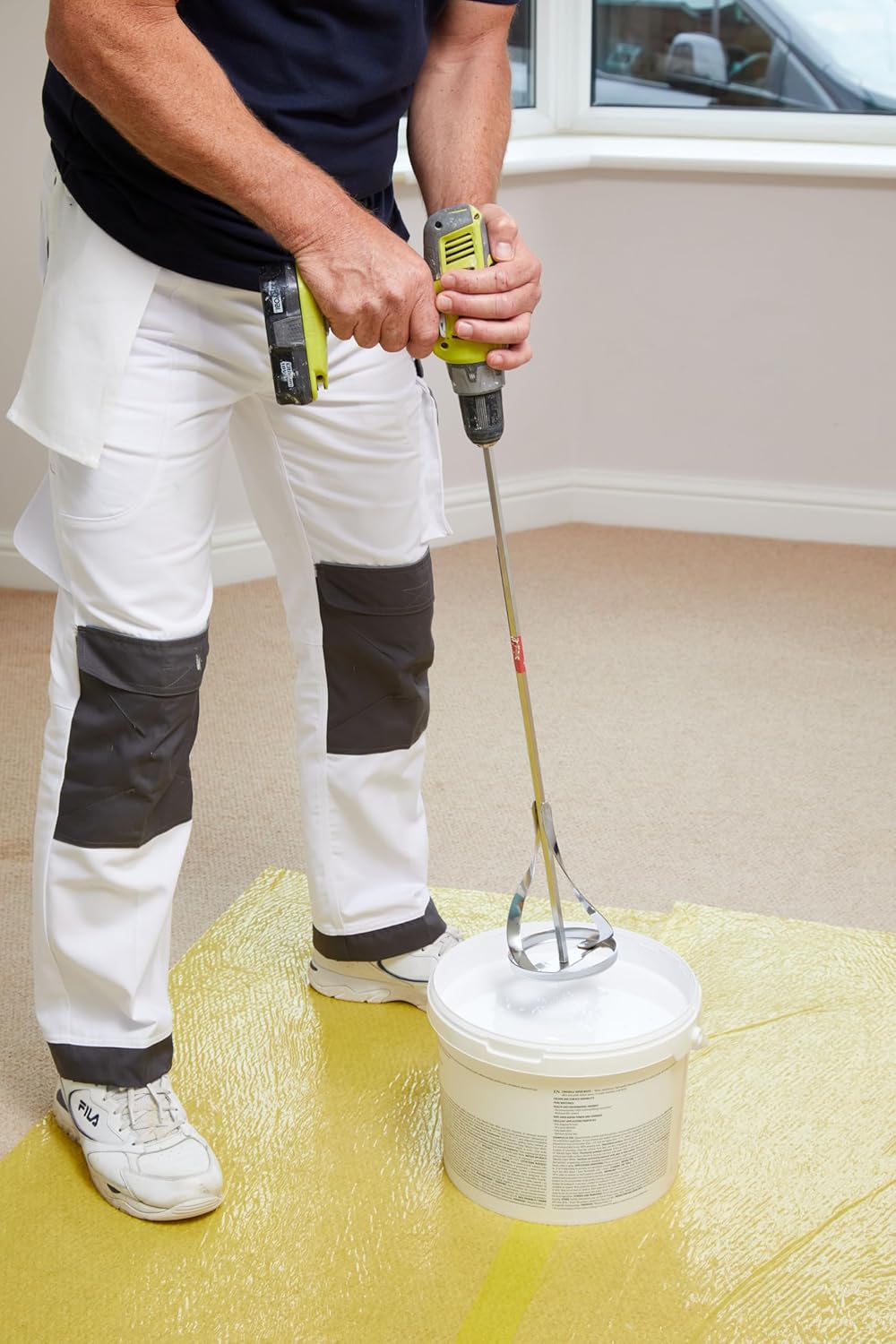 ProDec 24 inch Heavy Duty Drill Fit Paddle Mixer Stirrer for Fast and Effective Mixing of Paint, Plaster