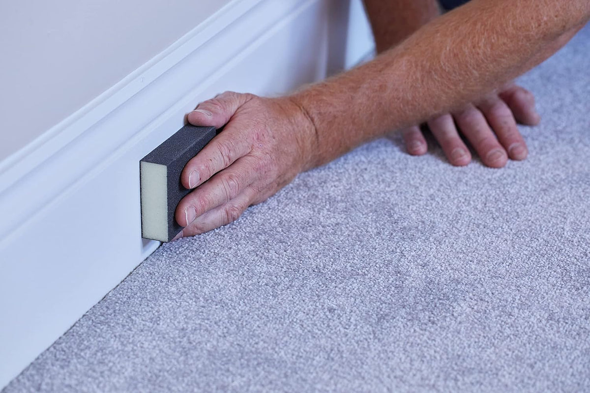 Fit For The Job Medium/Coarse Grade Flexible Reusable Sanding Block for Sanding Wood