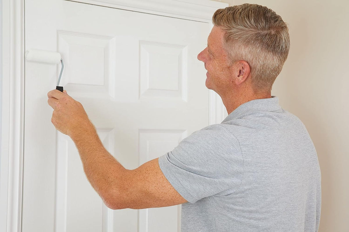 Fit For The Job 7 pc Foam Mini Paint Roller Set for Painting with Gloss &amp; Satin, Wood &amp; Metal