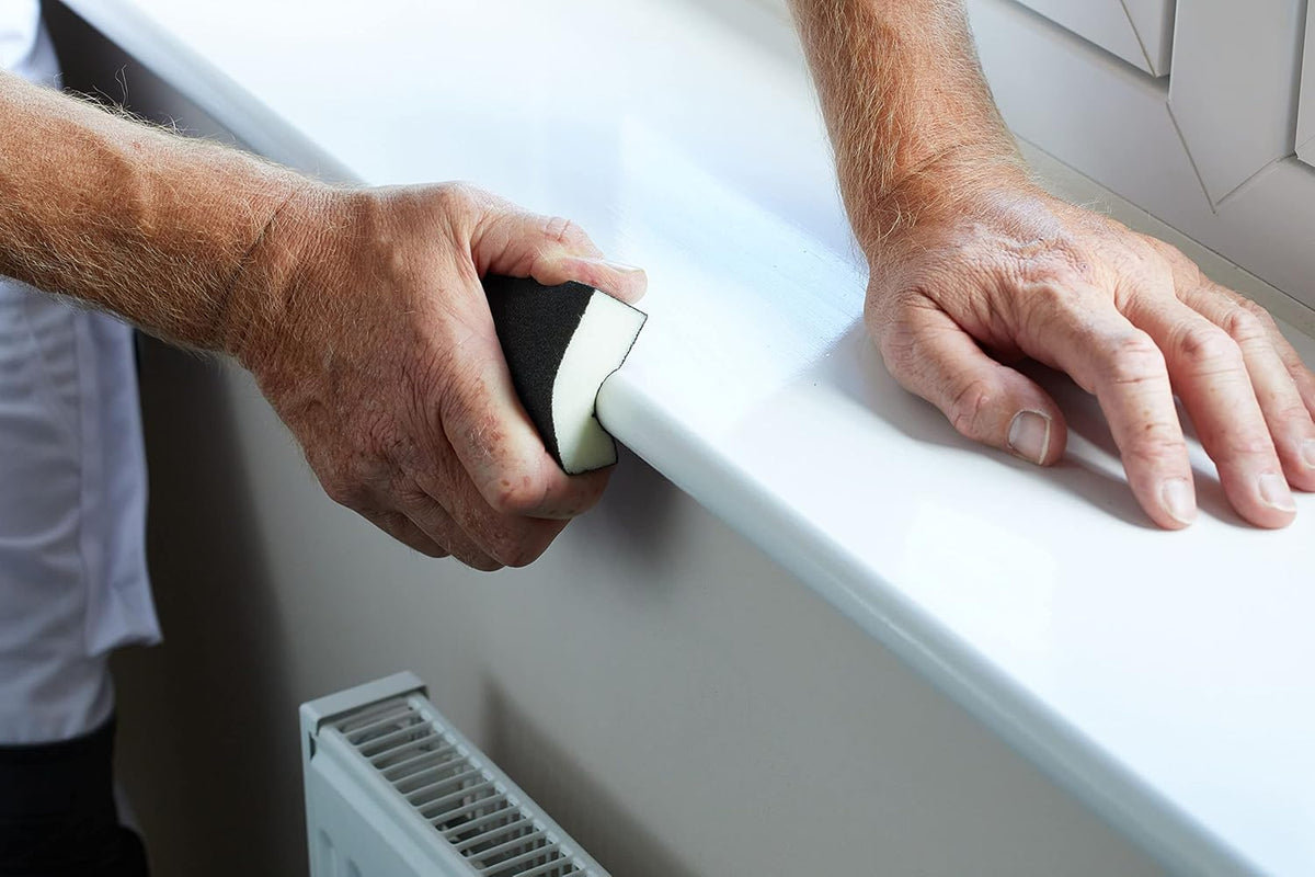 Fit For The Job Fine/Medium Grade Flexible Reusable Sanding Block for Sanding Wood