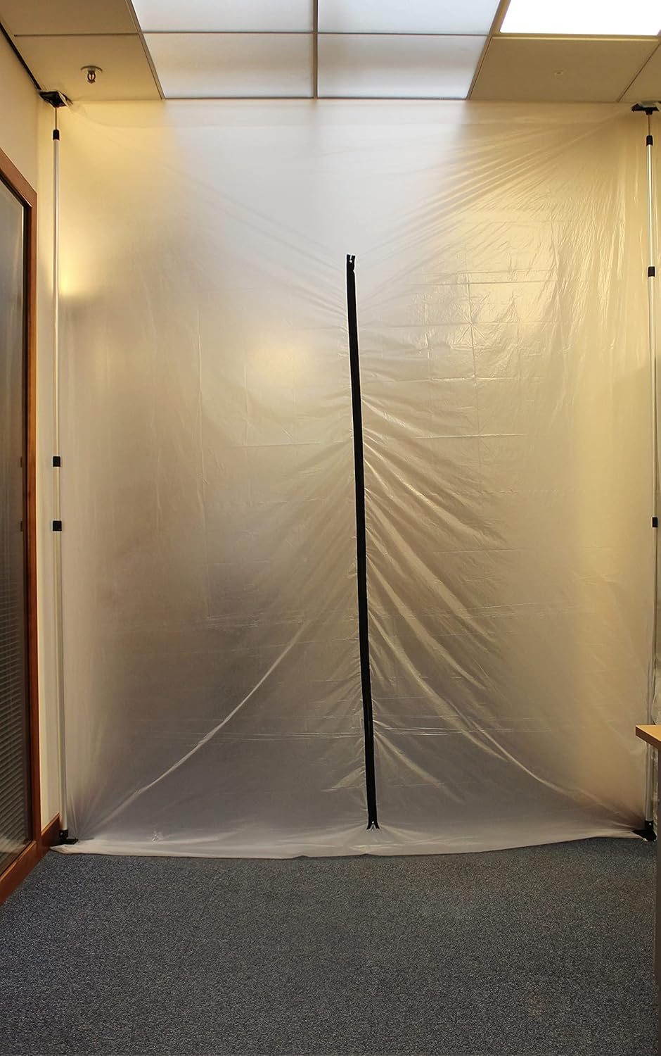 ProDec 2.1m Self-Adhesive Zip for Quickly and Easily Creating Doorway Access Through Polythene Screens - Cut to Size