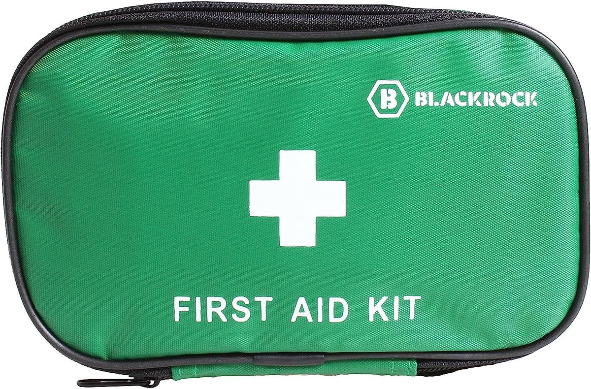 Blackrock 1 Person First Aid Kit Bag, Travel, Soft Zip Refillable Bag, Car, Home, Work