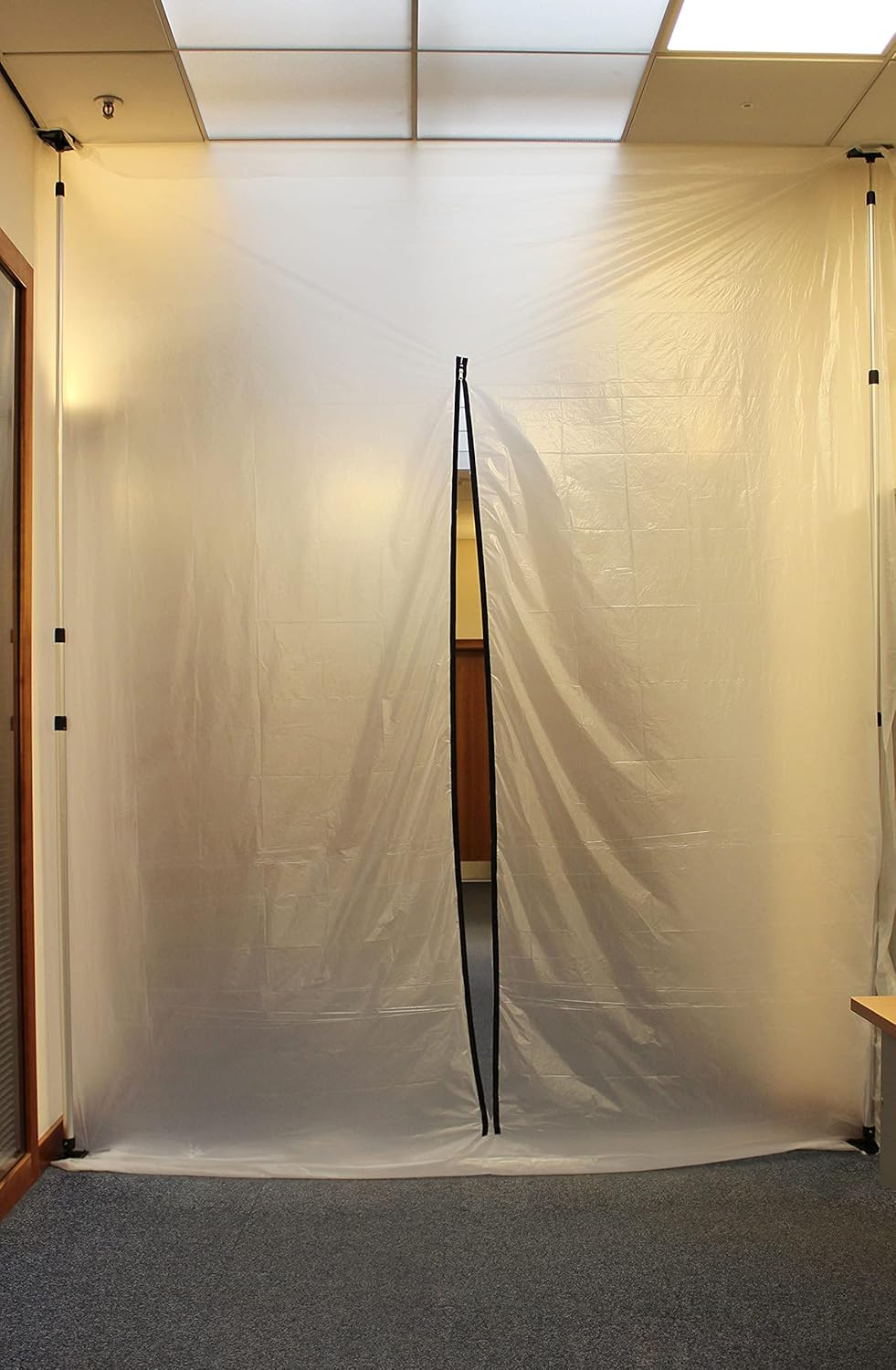 ProDec 2.1m Self-Adhesive Zip for Quickly and Easily Creating Doorway Access Through Polythene Screens - Cut to Size