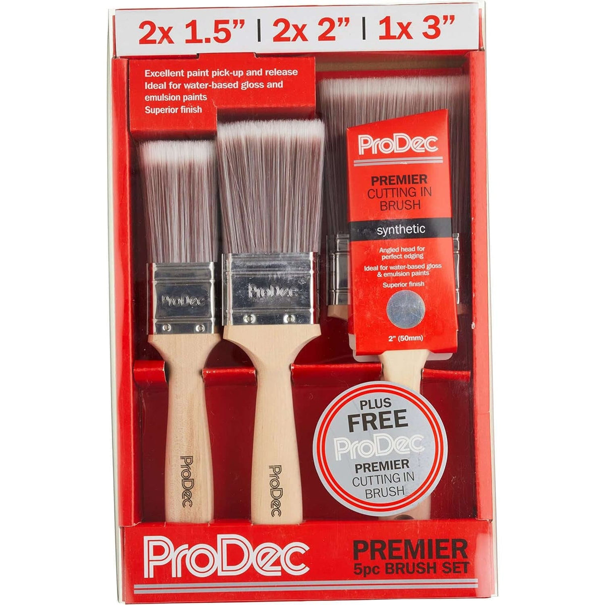 ProDec Premier 6 Piece Set Paint Brushes