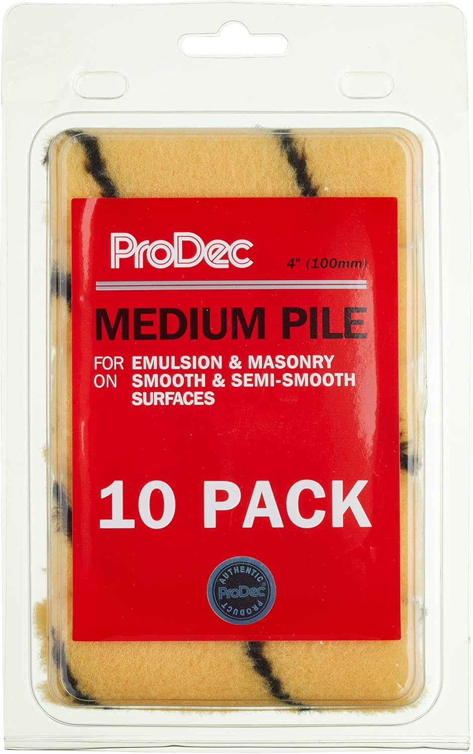 ProDec 10 Pack 4 inch Medium Pile Mini Rollers for a Smooth Finish Painting