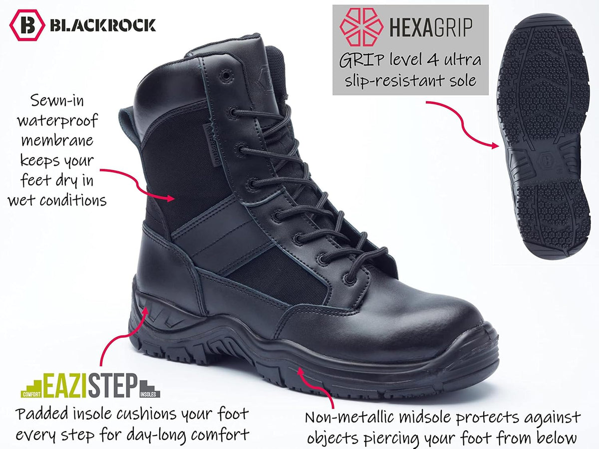 Blackrock Black Occupational Commander Boot with Non-Metallic Midsole