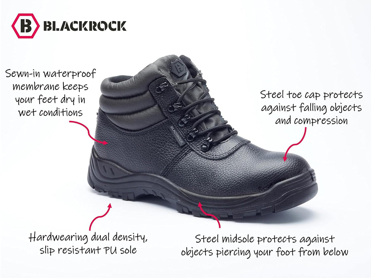 Blackrock Waterproof Chukka Safety Work Boots, Steel Toe Cap Safety Boots