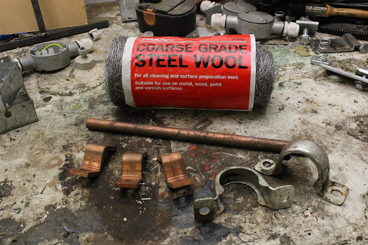 ProDec 400g Coarse Grade Steel Wool, Wire Wool for Cleaning, Polishing & Surface Preparation