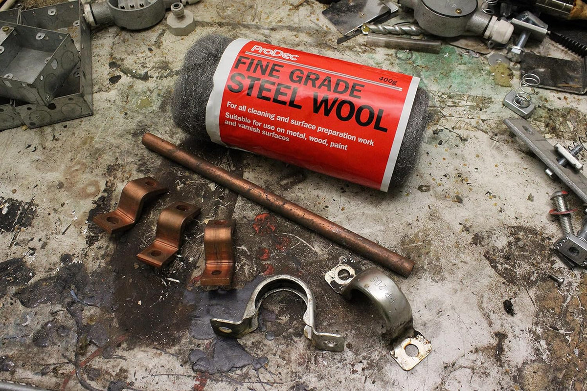 ProDec 400g Fine Grade Steel Wool, Wire Wool for Cleaning, Polishing & Surface Preparation