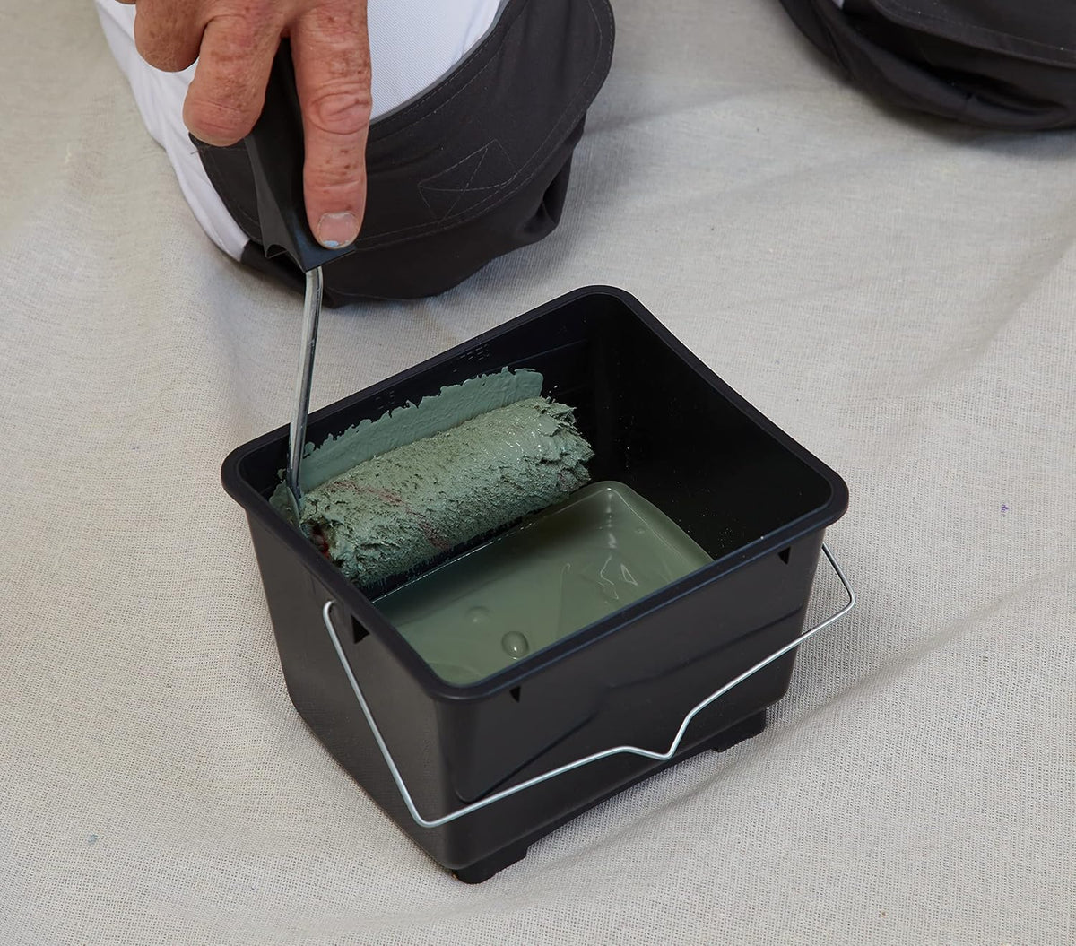 ProDec 2.5 litre (0.5 gallon) Plastic Mini Paint Scuttle Bucket 100% Recycled Plastic With Metal Carry Handle